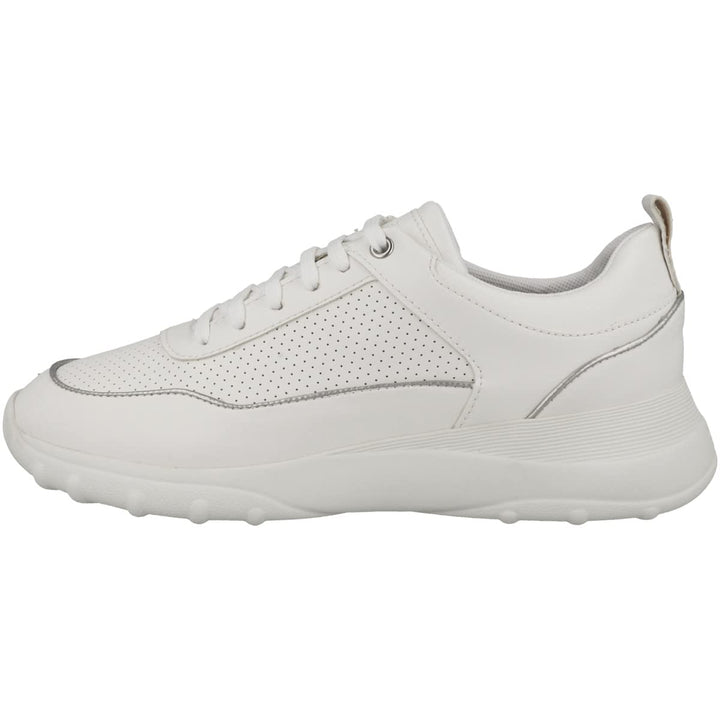 Geox Mädchen D Alleniee Sneaker, 36 EU Off White