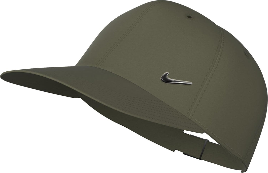 Nike Herren Baseballkappe Df Club S-M Medium Olive/Metallic Silver, S-M Medium Olive/Metallic Silver