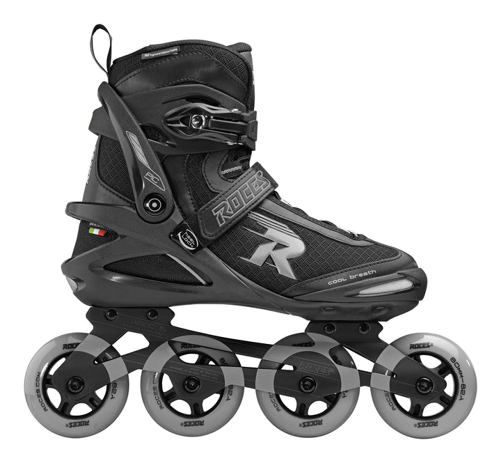 Roces Unisex – Erwachsene Pic Tif Inline Skate 37 black-lightgrey, 37 black-lightgrey