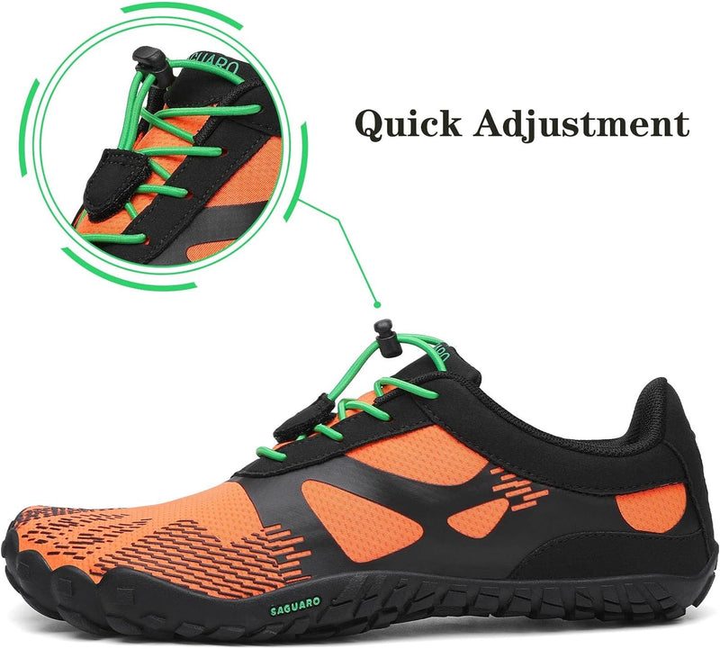 SAGUARO Herren Barfussschuhe Schnell Trocknend Traillaufschuhe Damen Fitnessschuhe rutschfeste Gr.36