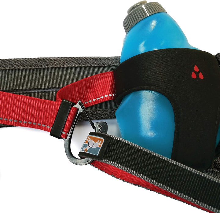 Kurgo Laufgürtel für freihändige Ausflüge mit Ihrem Hund, Mit Wasserflasche und Tasche, Einstellbare