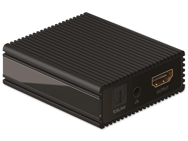goobay 58477 HDMI Audio Extractor 4K @60 Hz (Ultra HD 2160p) / Hdmi Audio Converter/HDMI zu HDMI/Für