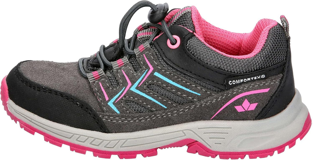 Lico Mädchen Mani Sneaker 27 EU Anthrazit Pink, 27 EU Anthrazit Pink