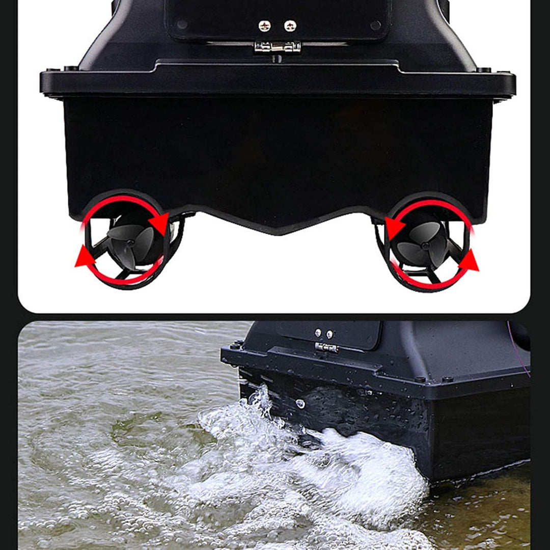 DYJD GPS-Smart-RC Wireless-Köder-Boot 2kg Laden automatischer Vorschub Return Fernbedienung 500M Ent