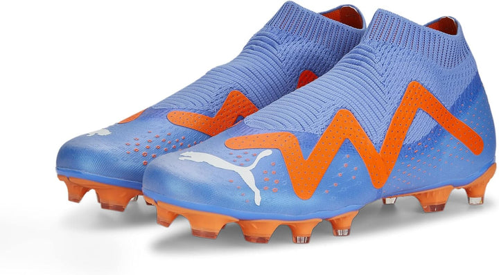 PUMA Jungen Future Match+ Ll Fg/AgFussballschuh 46 EU Blue Glimmer Puma White Ultra Orange, 46 EU Bl