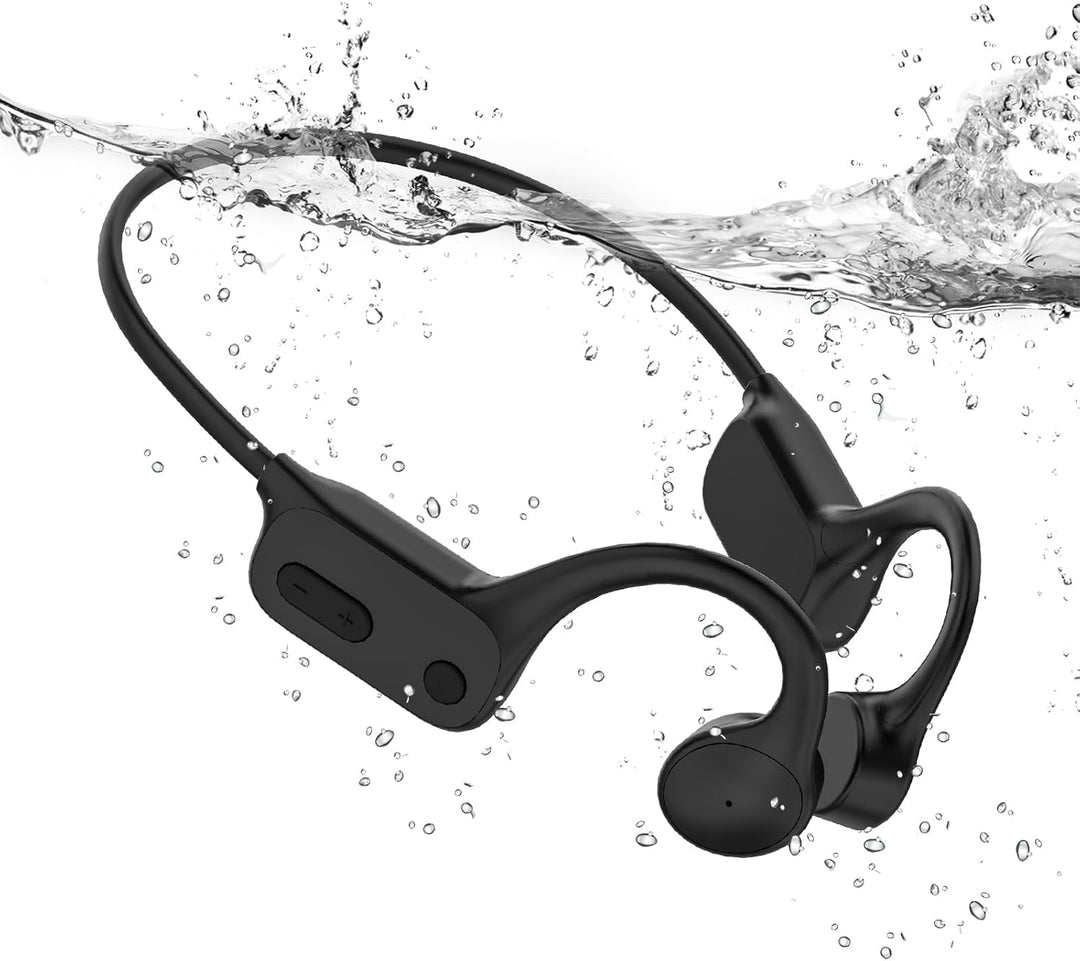 Tayogo Schwimmen Kopfhörer, Knochenschall Kopfhörer Eingebaute 32GB Speicher, MP3 Sport Kopfhörer Bl