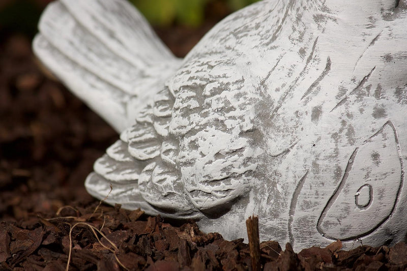 stoneandstyle Steinfigur 2 Vögel im Set, massiver Steinguss, Frost- und wetterfest