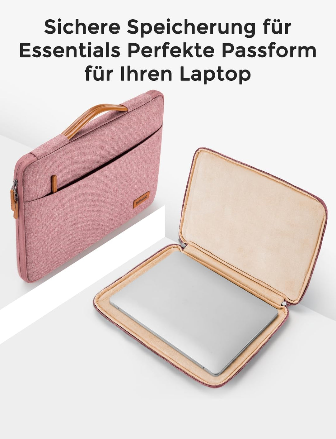 DOMISO Tasche Hülle für 14 Zoll Notebook Laptop Sleeve Case Wasserdicht Laptophülle Schutzhülle für