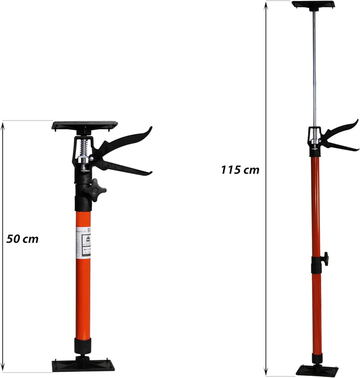 2x Türspanner Zargenspanner Türfutterstrebe Teleskopstütze Spanner 50-115 cm, 2