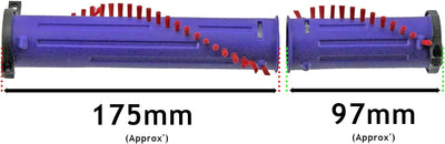 Spares2go Bürstenwalze Bürstenrolle Roller Bürste kompatibel mit Dyson DC40 DC41 DC55 DC75 ERP Staub