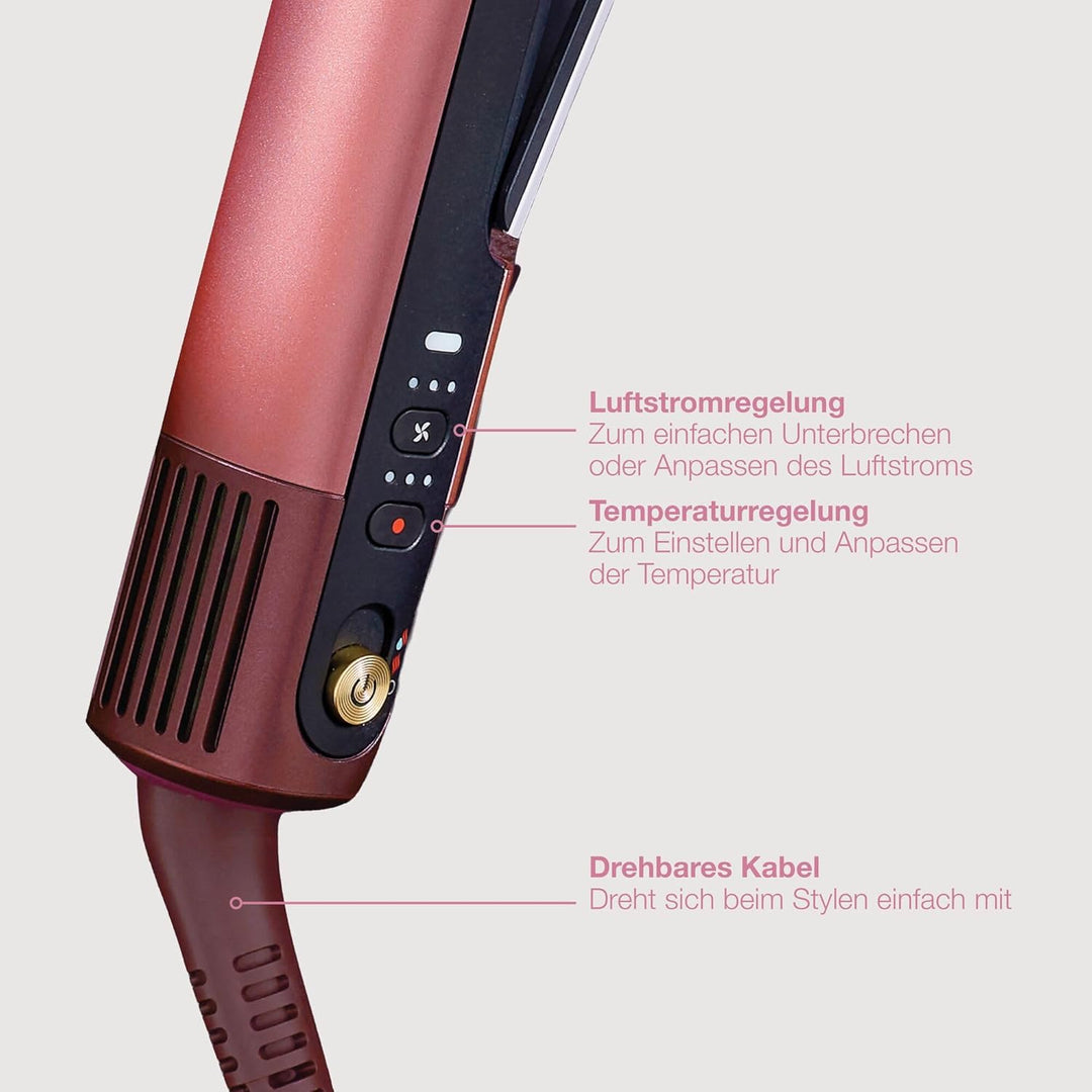 Shark SilkiPro Straight Glätteisen + Haartrockner in einem mit hitzebeständiger Aufbewahrungsbox – R