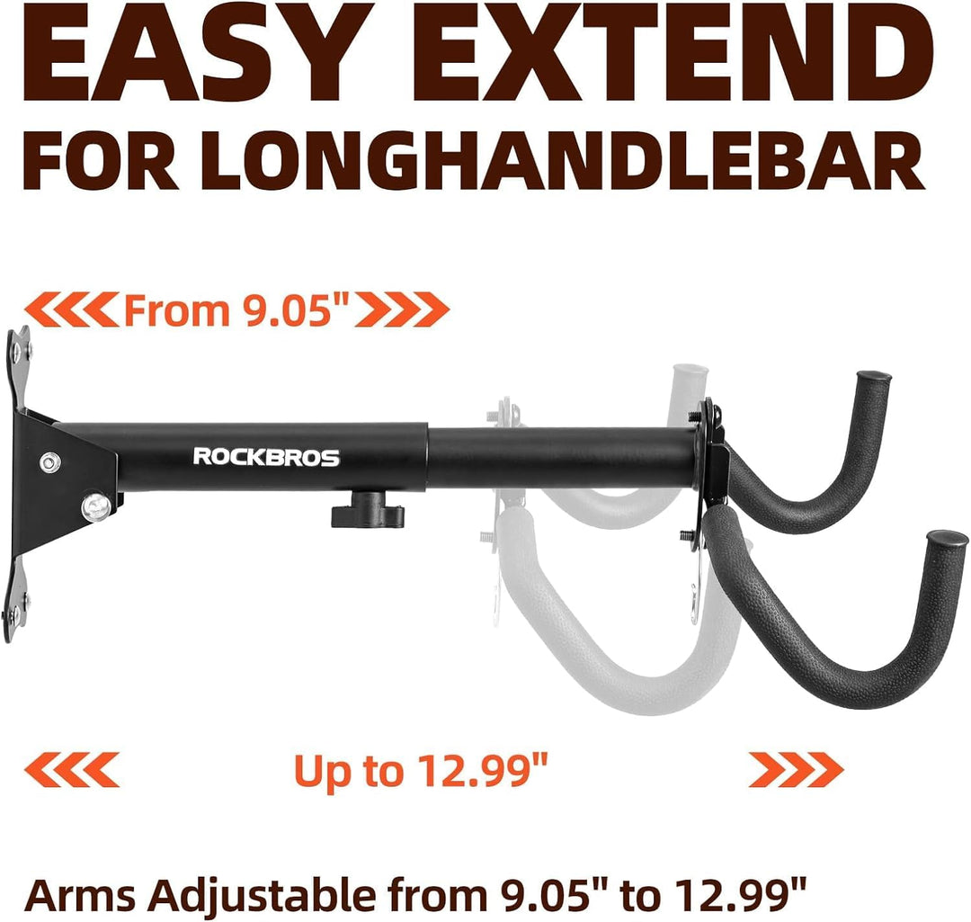 ROCKBROS Fahrrad Wandhalterung 90° klappbare Fahrradhalter Wandabstand Fahrradständer Fahrradaufhäng
