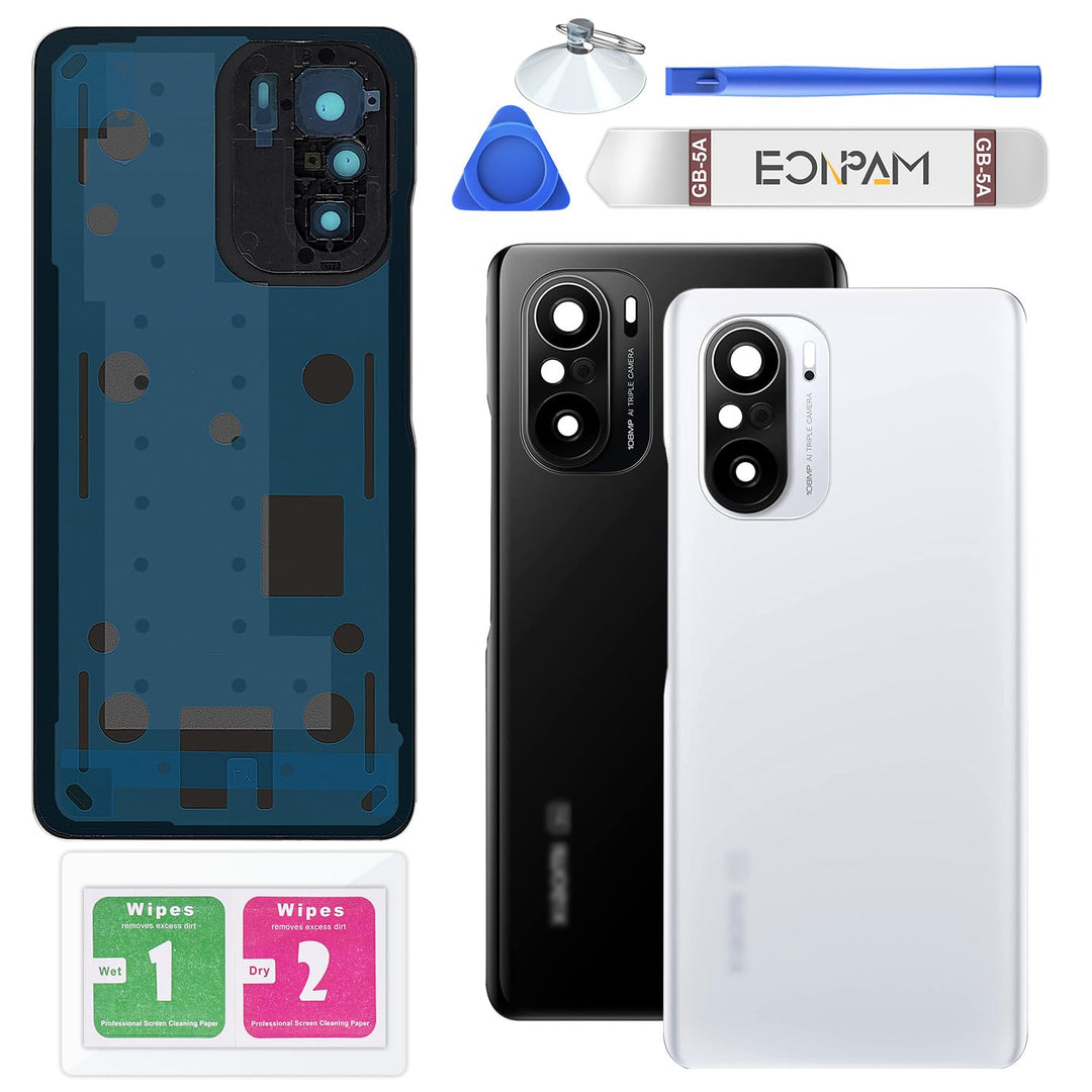 Eonpam Akkudeckel für Xiaomi Mi 11i Rückseite Glas Original Backcover Back Glas Ersatz Reparatur Set