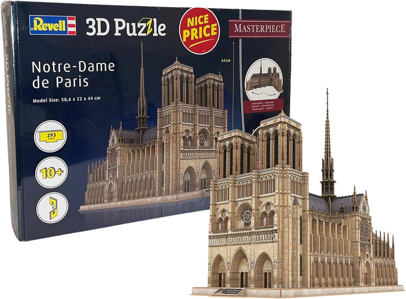 Revell NICE PRICE 3D Puzzle I Notre Dame de Paris I Ideale Geschenkidee für Jungen, Mädchen, Kinder