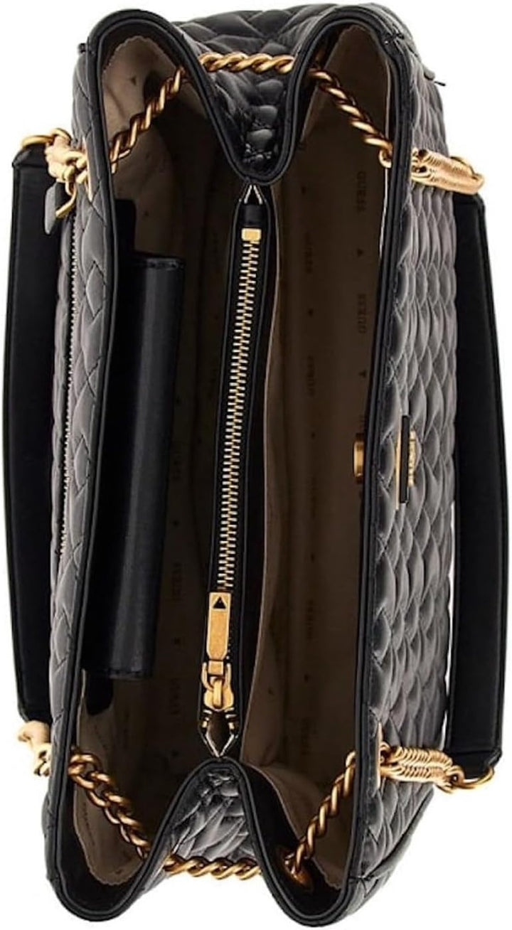 Guess Damen-Tasche Cognac Hwqb86 77230 cog Schwarz Einheitsgrösse, Schwarz Einheitsgrösse