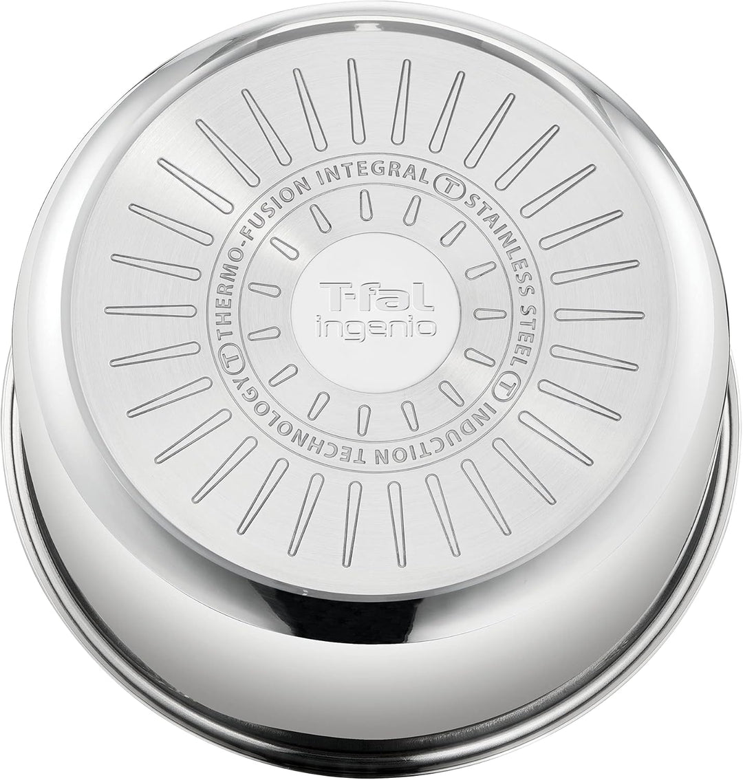 Tefal Ingenio Preference L8981604 Stieltopf, 22 cm, stapelbar, Edelstahl, Induktion, Vielseitigkeit,