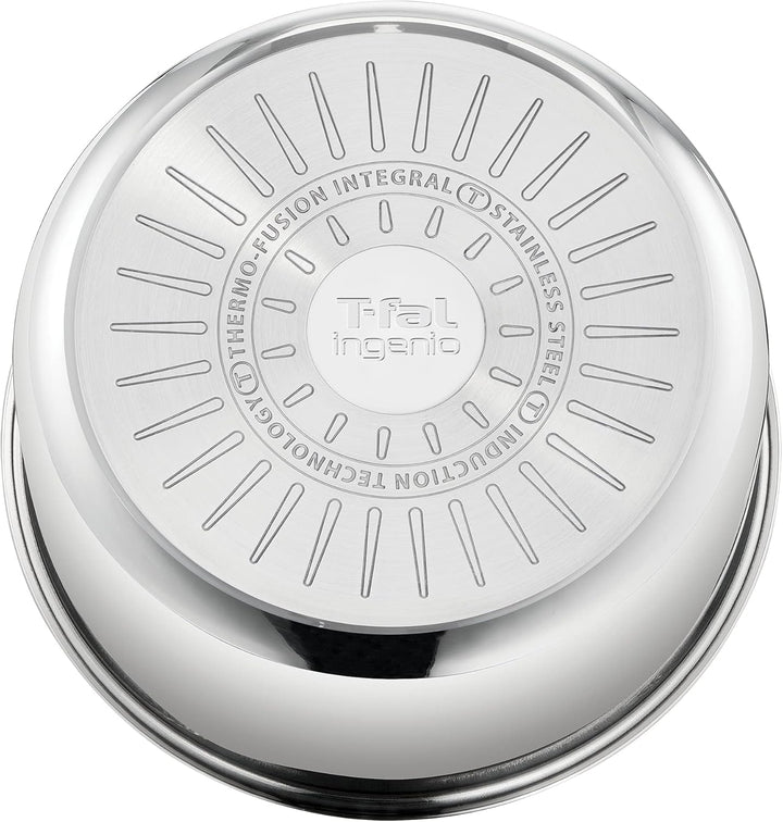 Tefal Ingenio Preference L8981604 Stieltopf, 22 cm, stapelbar, Edelstahl, Induktion, Vielseitigkeit,