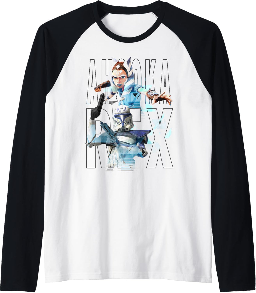 Star Wars: The Clone Wars Ahsoka & Rex Text Portraits Raglan