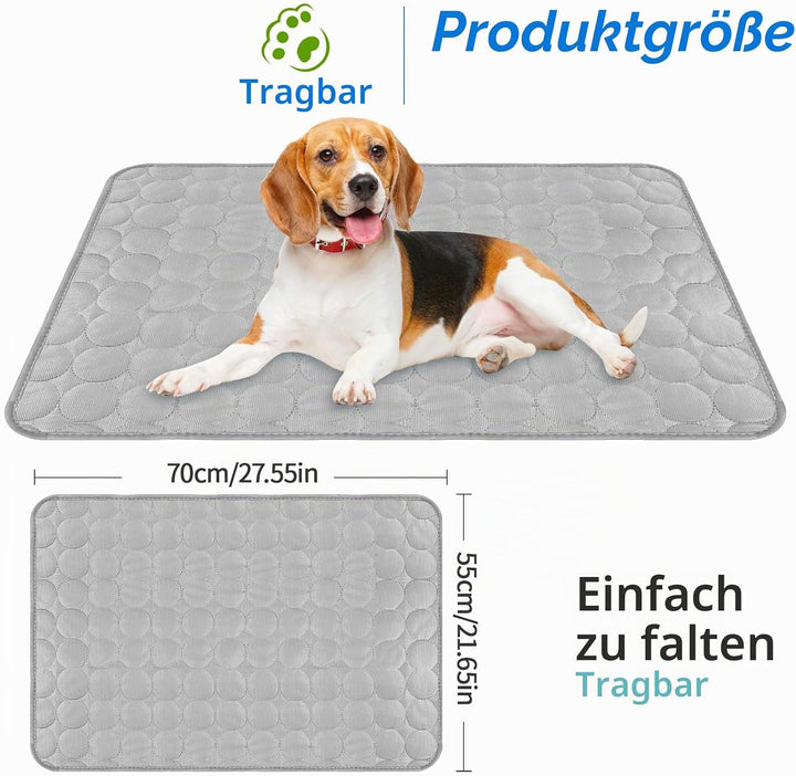 Kühldecke Katze Kühlmatte für Kaninchen 70×55cm Kühlkissen Hund Hunde Kühlende Hundehütte Kühl Unter