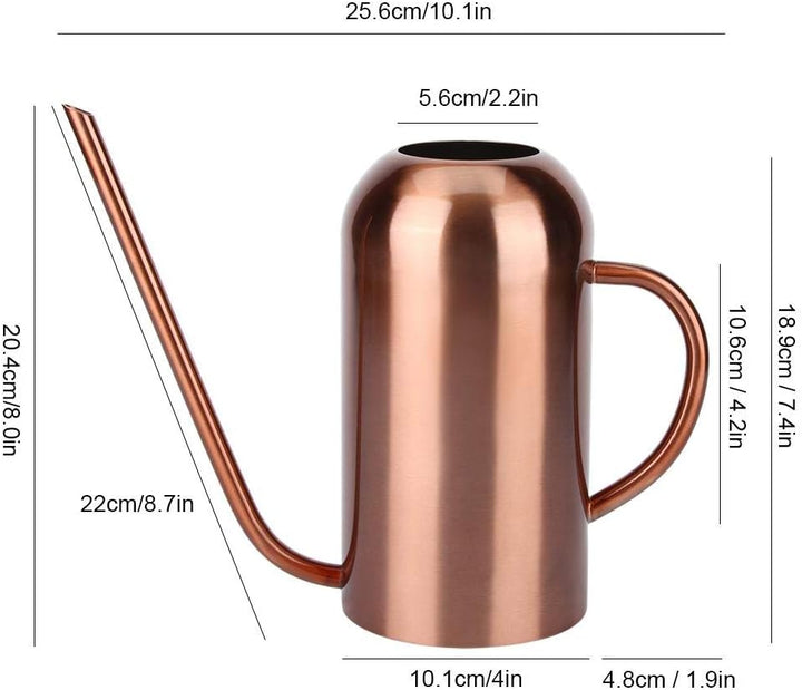 1.5l Edelstahl giesskanne Indoor für Kinder Haus Schreibtisch büro Pflanzen Bonsai streuen Topf Lang