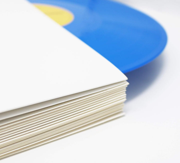 BIG FUDGE Pro Blank Schallplatten Hüllen - 12" x Weiss - 20 Vinyl LP Schutzhüllen 350 g/m² - Kompati