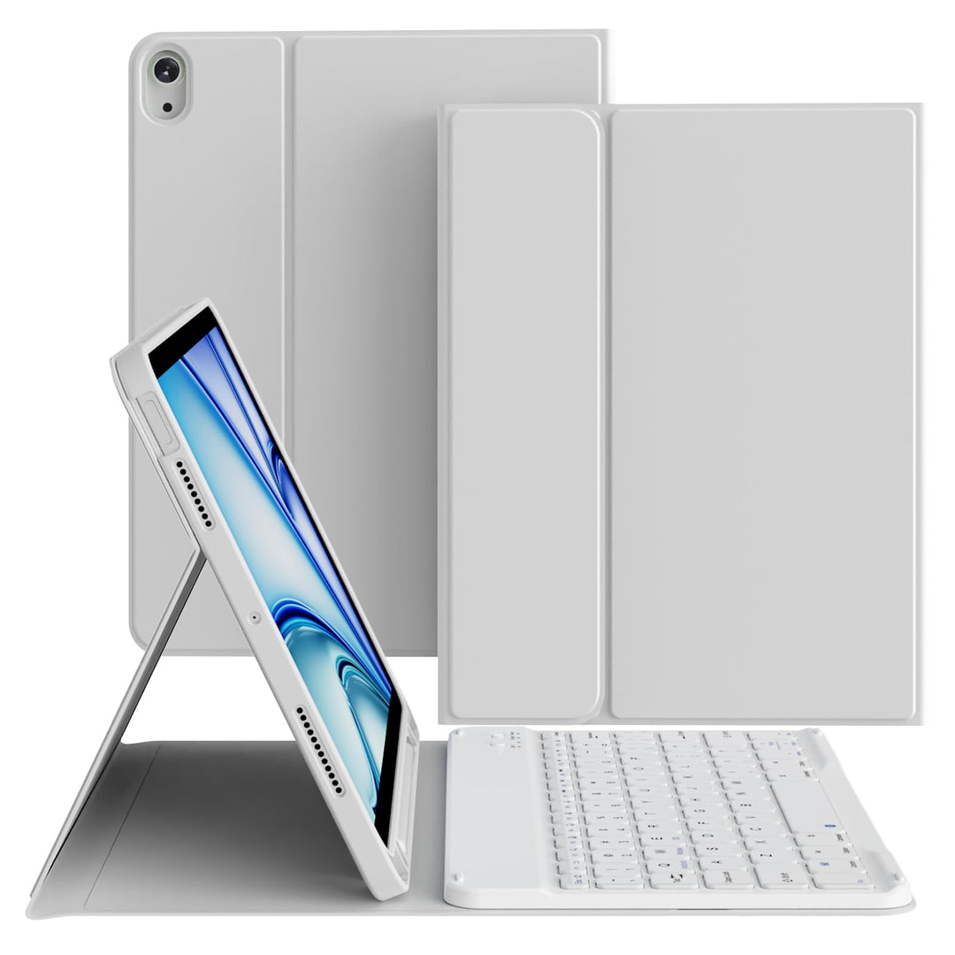 Hülle mit Tastatur für iPad Air 11 Zoll 2026/2025/2024, für iPad Air 10,9 2022/2020 5./4. Generation