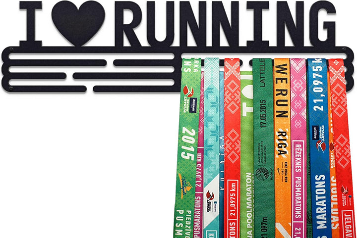 United Medals I Love Running Medaillenhalter Running Laufen für 48 Medaillen Aufbewahrung - Läufer G