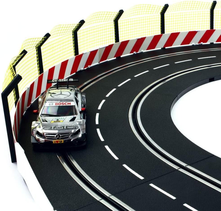 Overdrive-Racing Fangzaun 10m kompatibel mit Carrera Digital 124 132 EVO Kurven Geraden Zaun Bande S