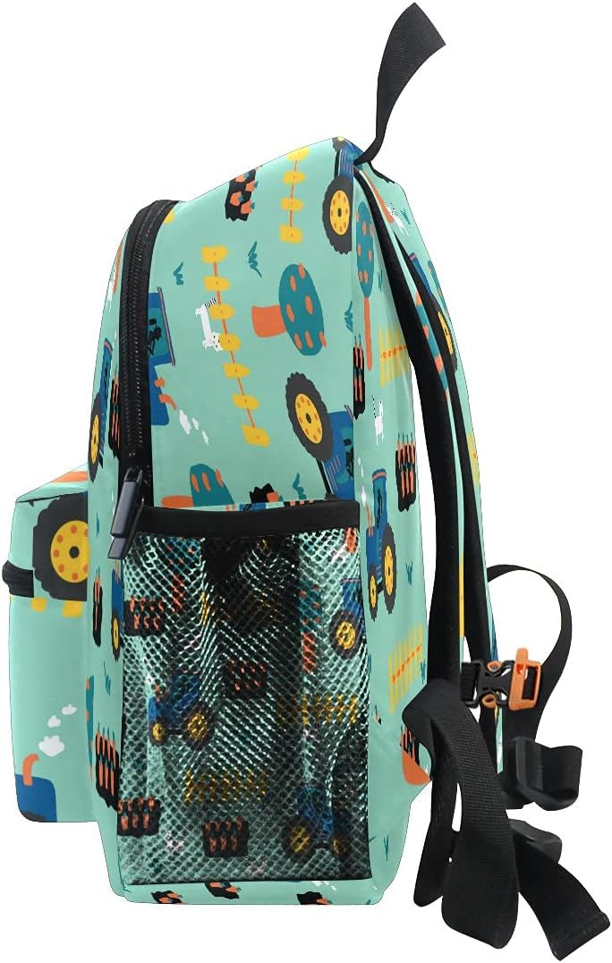 Mnsruu Nahtloser Kinderrucksack, Traktoren-Rucksack, Kleinkinder-Rucksack, Vorschultasche, Kindergar