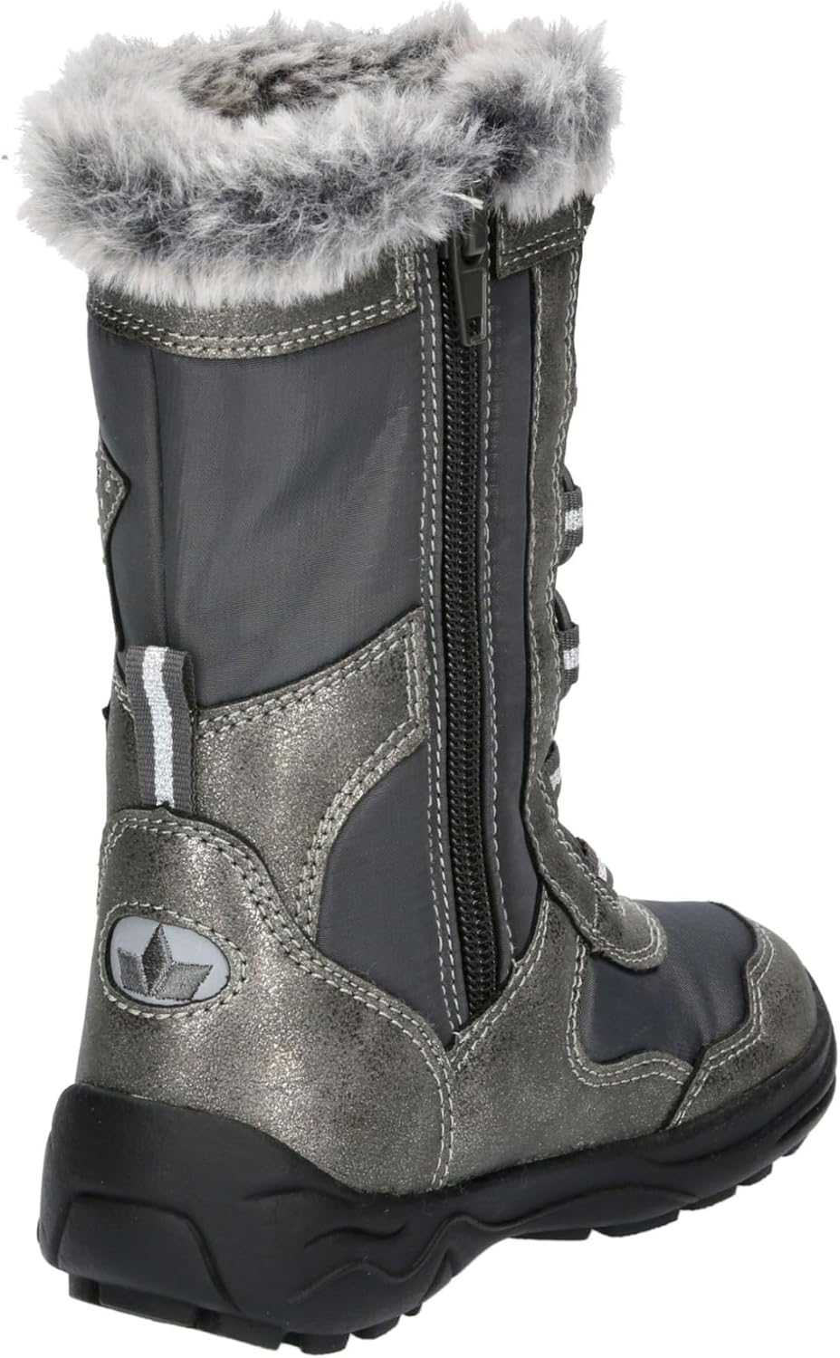 Lico Mädchen Cathrin Schneestiefel 25 EU Grau Silber, 25 EU Grau Silber