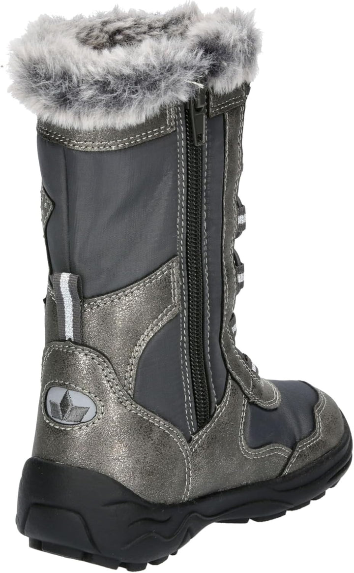 Lico Mädchen Cathrin Schneestiefel 25 EU Grau Silber, 25 EU Grau Silber
