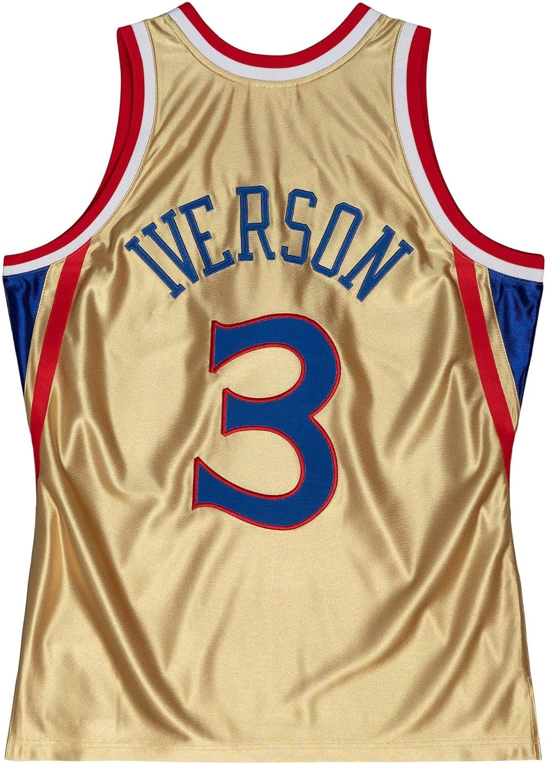 Mitchell & Ness NBA 75th Anniversary Swingman Jersey - Gold M Philadelphia 76ers - Iverson Gold, M P