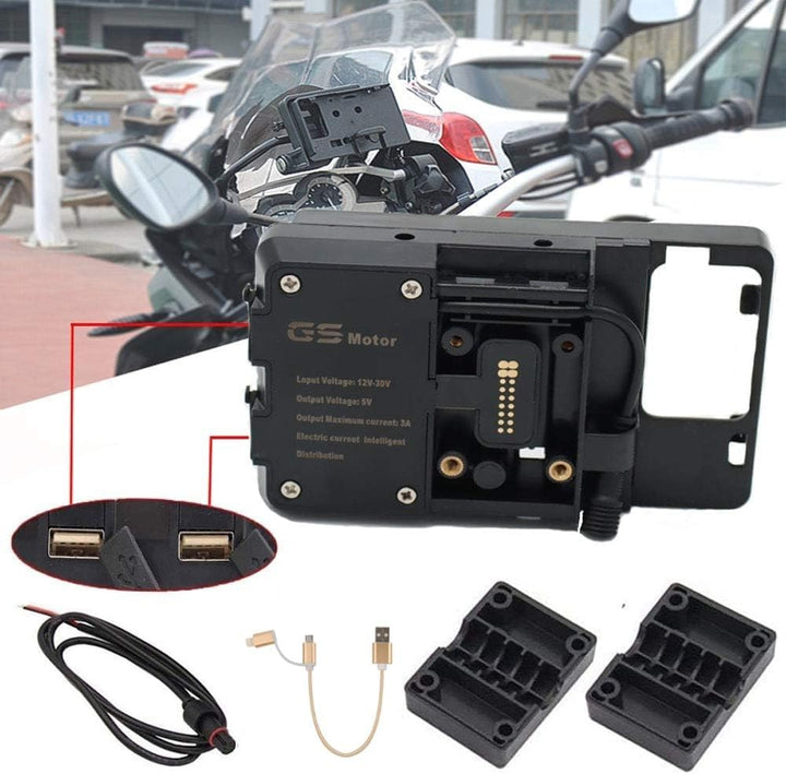 Baceyong USB Navigation Halterung Handy Halterung USB Motorrad Halterung Kompatibel mit BMW R1200GS