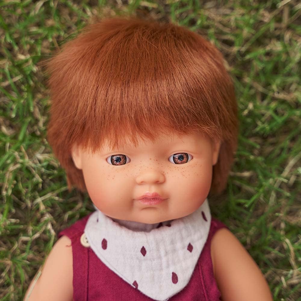 Miniland Babypuppe rothaariger Junge 38cm, 31049