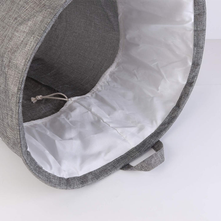 LessMo Wäschekorb, 2er 17.7" Pack Verdickte Faltbarer Runder Wäschesammler mit 2 Wäschesäcke, zusamm