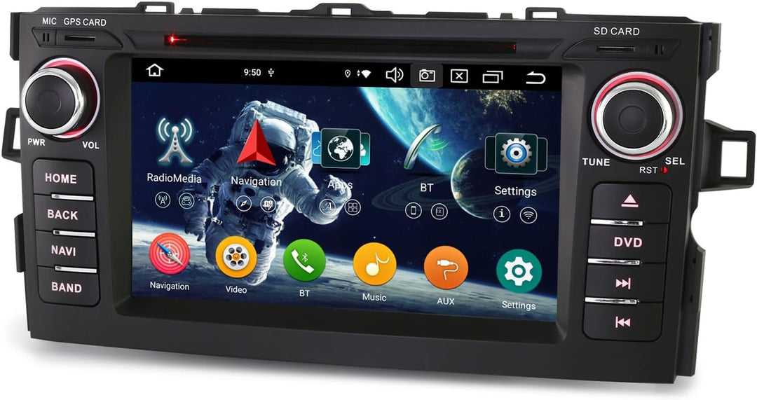 Android 12 [4G+64G] 8-Kern Autoradio für Toyota Auris GPS Navi Carplay Android Auto DSP Bluetooth 5.