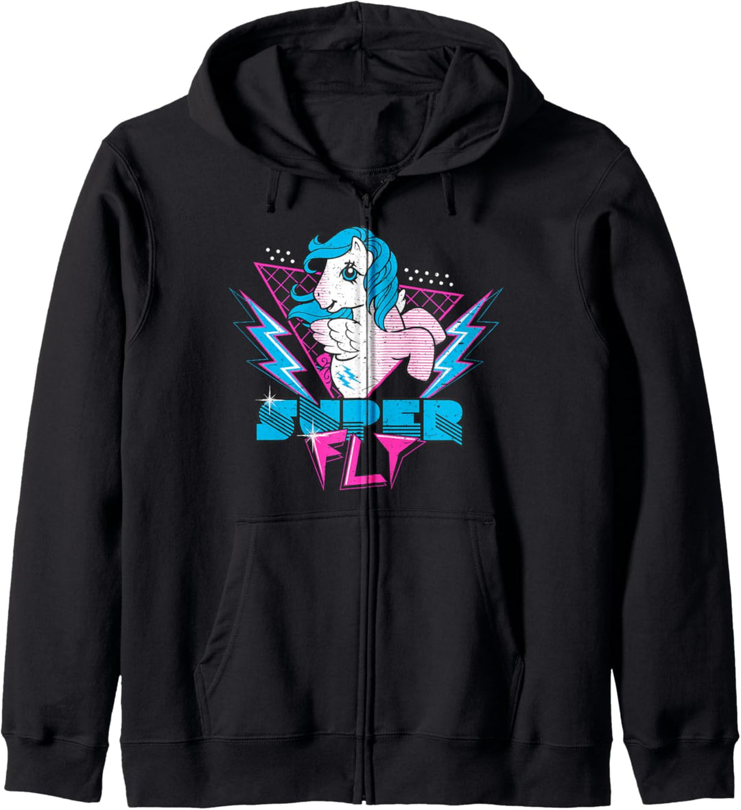 My Little Pony Vintage Firefly Super Fly Retro Concert Style Kapuzenjacke