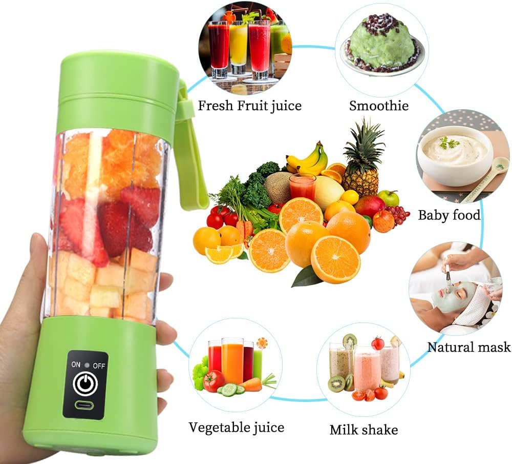 Mixer Smoothie Maker, Elektrischer USB-Entsafter Mixer, Tragbarer Mini-Mixer für Shakes und Smoothie