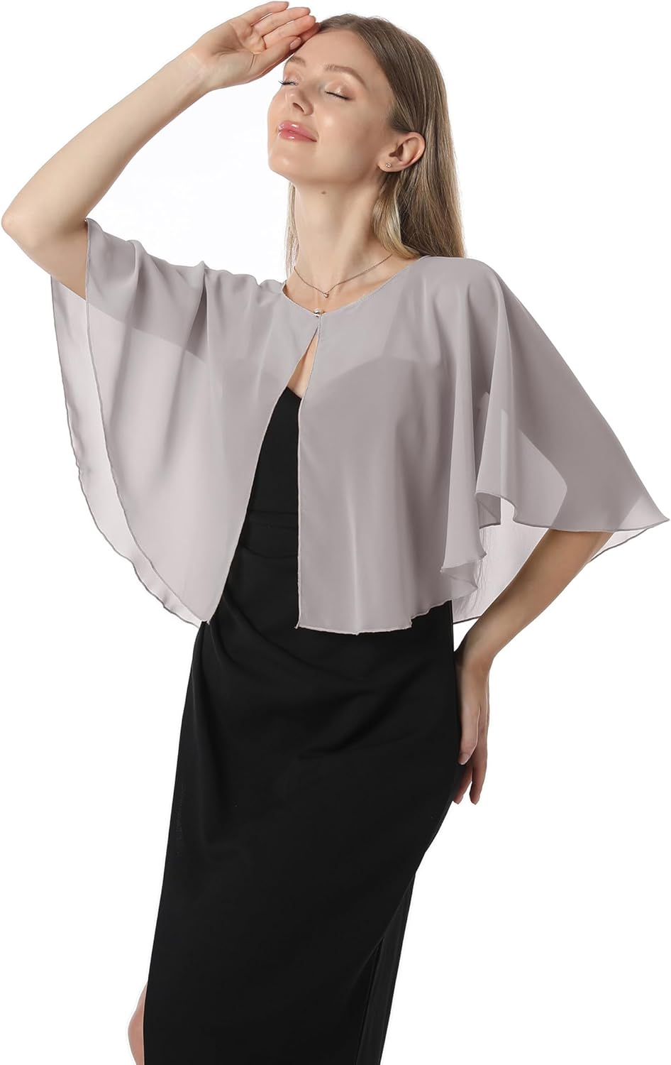 Chiffon-Capelet, weiche Umhänge, Schals und Wickeltücher für Abendkleid, Hochzeit, Umhang der 1920er