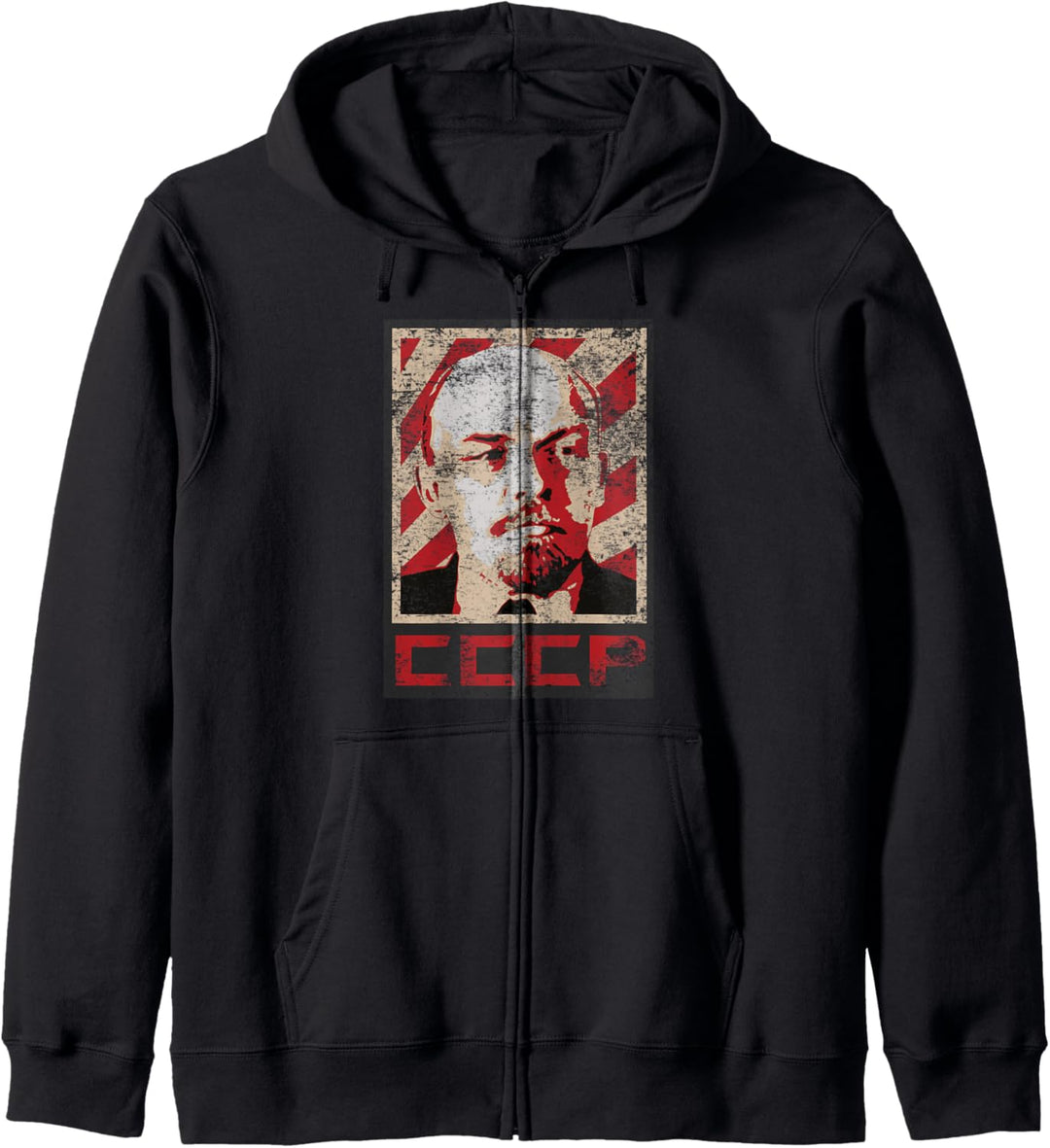 CCCP Sowjetunion UdSSR Retro Russland Lenin Vintage Style Kapuzenjacke