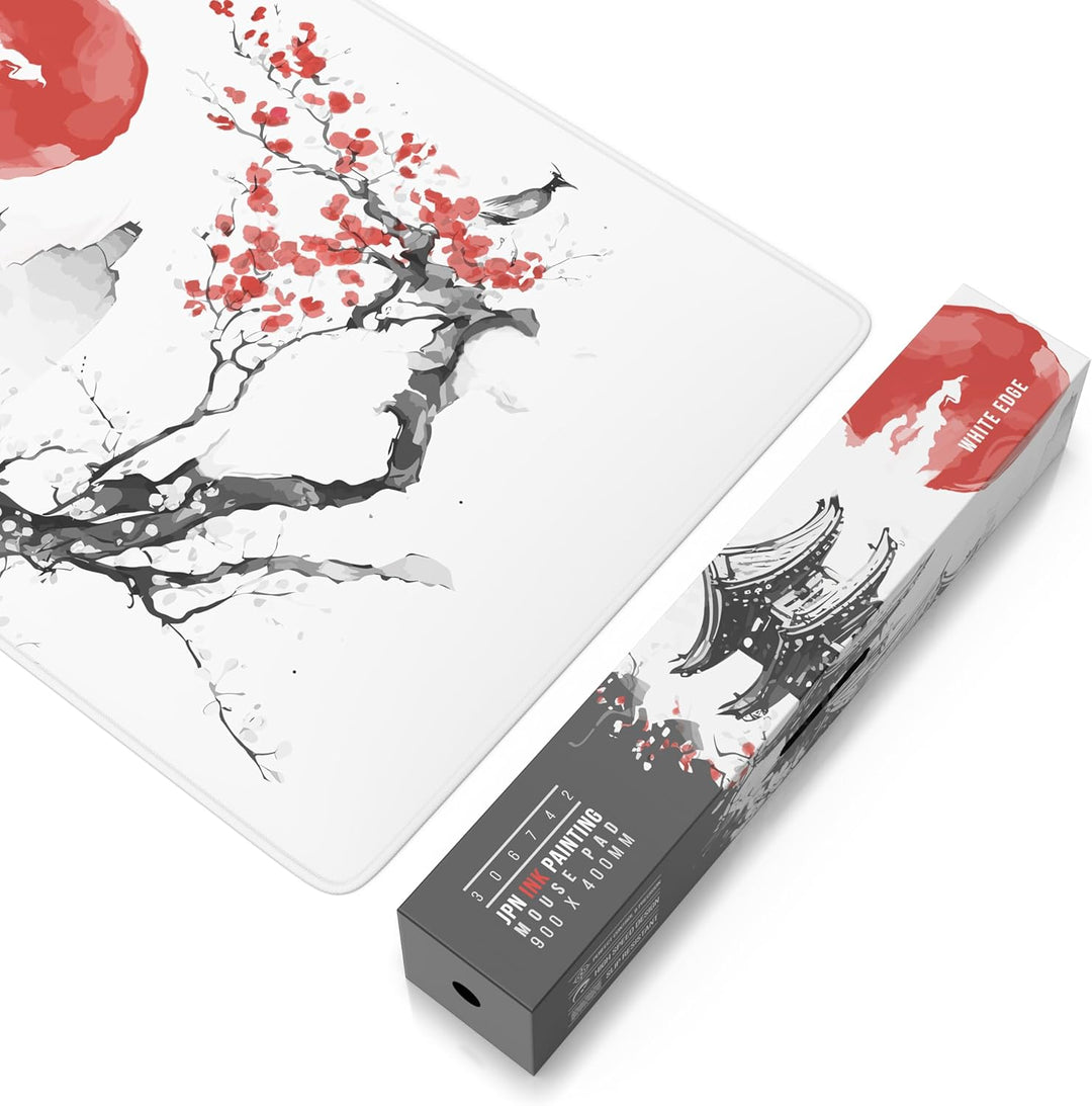 TITANWOLF - XXL Speed Gaming Mauspad 900 x 400mm - XXL Mousepad - Tischunterlage Large Size - verbes