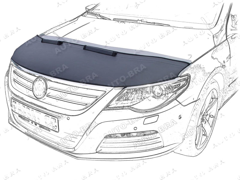 AB-00751 Carbon Optik Auto-Bra kompatibel mit VW Volkswagen Passat CC Bj. 2008-2012 Haubenbra Steins