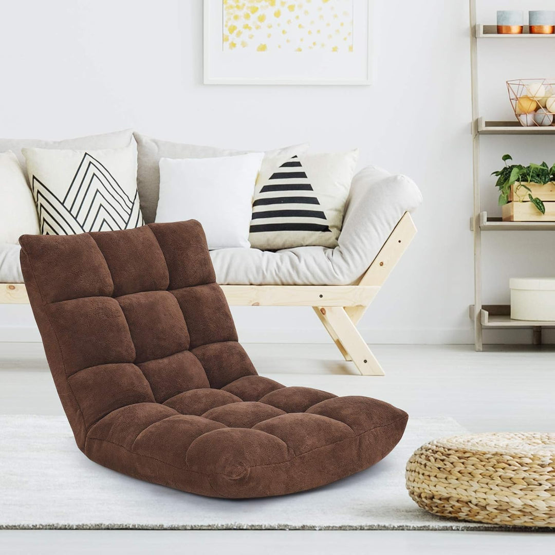 RELAX4LIFE Bodenstuhl Klappbar, Bodensessel mit Verstellbarer Rückenlehne &amp; Liegefunktion, Bodensitz
