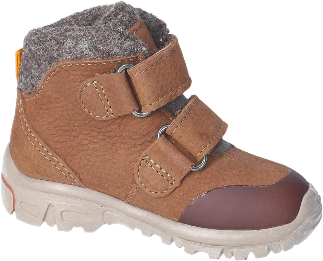 RICOSTA Mädchen und Jungen Lauflernschuhe Dario, WMS:Mittel,Sympatex 19 EU Weit Braun 260, 19 EU Wei