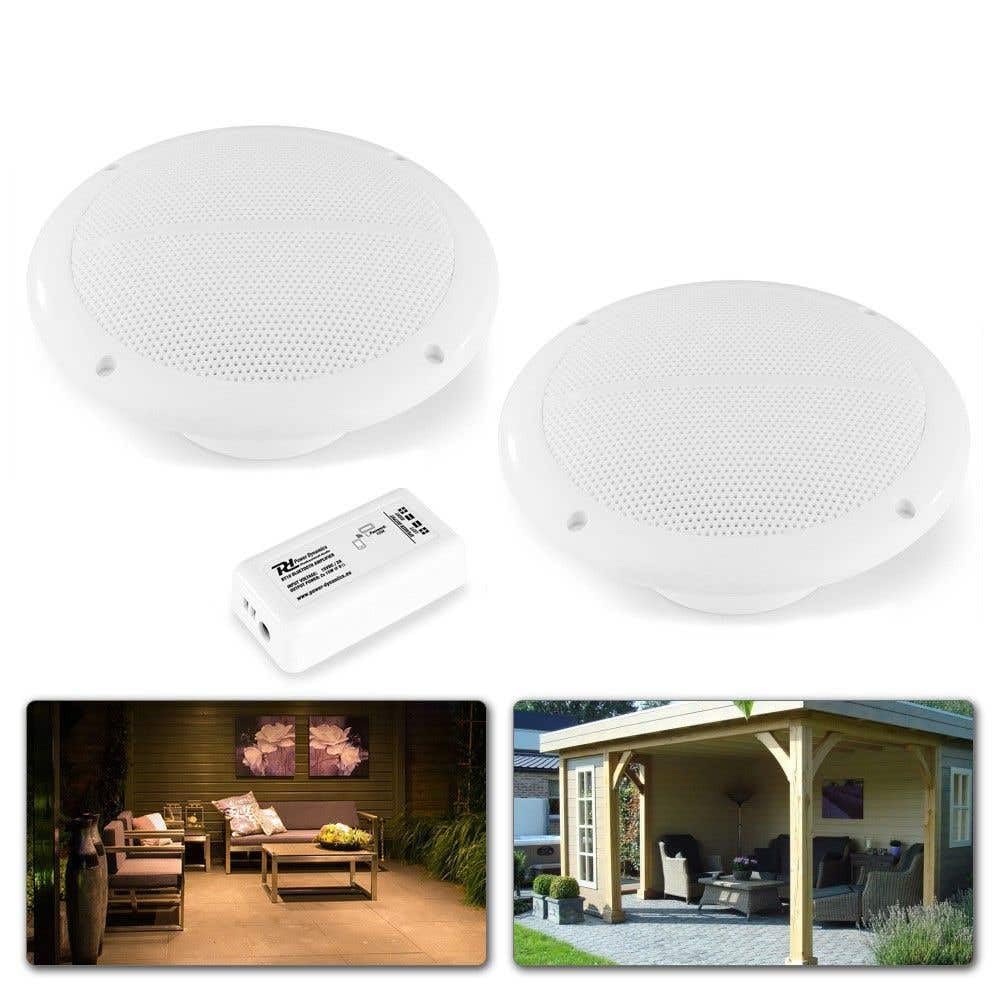 Power Dynamics BT10SET Decken-Bluetooth-Lautsprecherset für den Innen- und Aussenbereich