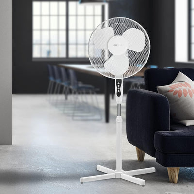 Clatronic Standventilator Ventilator Fan VL 3603 S; sehr leise; Durchmesser 40 cm; Oszillierend/Rota