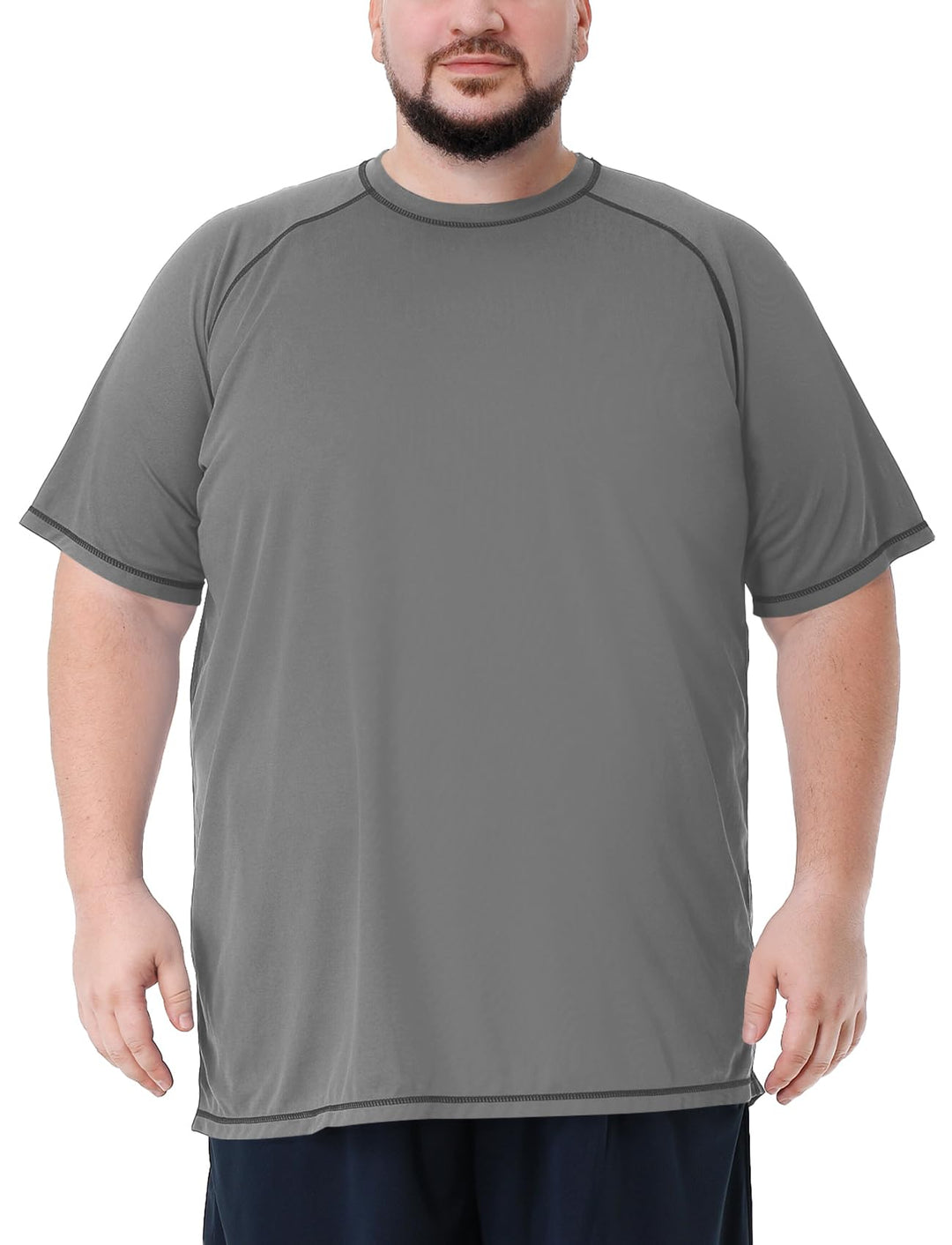 Herren grosse grössen Übergrösse Schwimmshirt Rash Guard Männer Schutz Beach T-Shirt Shortsleeve XXL