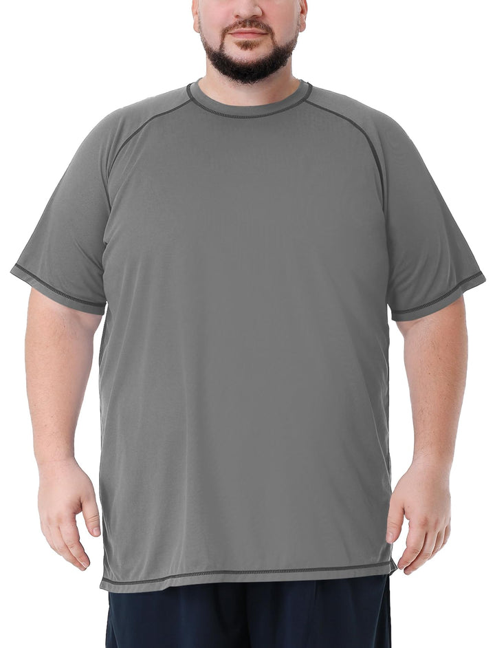 Herren grosse grössen Übergrösse Schwimmshirt Rash Guard Männer Schutz Beach T-Shirt Shortsleeve XXL