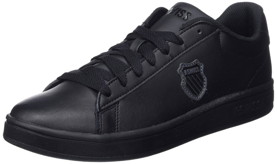 K-Swiss Herren Court Shield Sneaker 40 EU Black Black Shield 06599 057, 40 EU Black Black Shield 065
