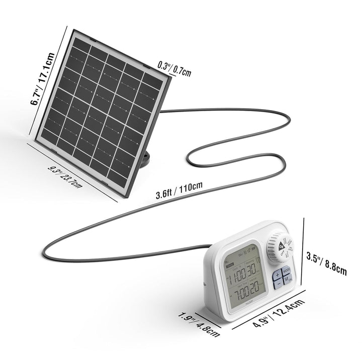 Raddy WS-7 Solar-Automatische Bewässerungssystem, IPX7-Wasserdichtigkeit, Bewässerung für 15 Topfpfl